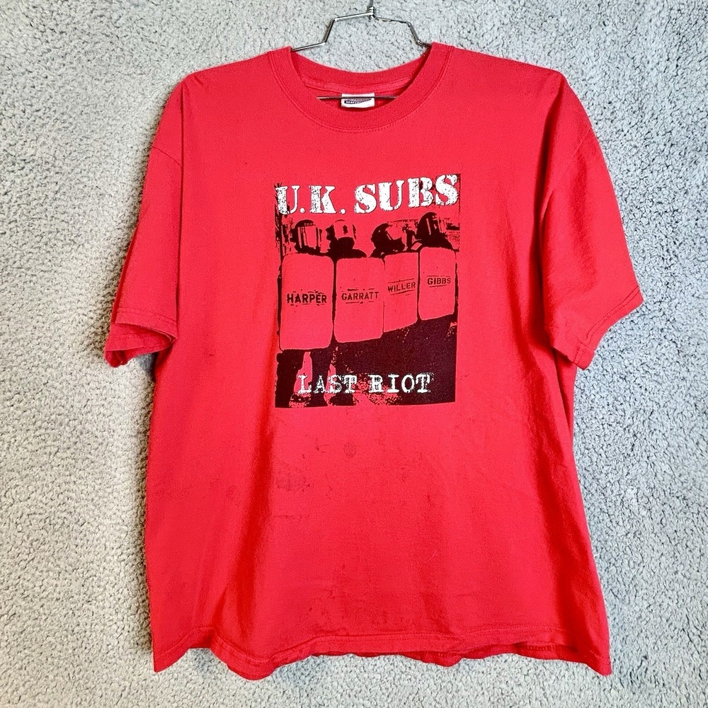Vintage U.K. SUBS Punk Band - Last Rot 2004 USA Tour Size XL Double Sided